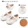 imageGINFIVE Toddler Girls Dress Shoes Mary Janes Ballerina Flats for Girls Shoes ToddlerGf389white