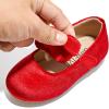 imageGINFIVE Toddler Girls Dress Shoes Mary Janes Ballerina Flats for Girls Shoes ToddlerGf93  Red