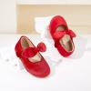 imageGINFIVE Toddler Girls Dress Shoes Mary Janes Ballerina Flats for Girls Shoes ToddlerGf93  Red