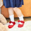 imageGINFIVE Toddler Girls Dress Shoes Mary Janes Ballerina Flats for Girls Shoes ToddlerGf93  Red