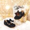 imageGINFIVE Toddler Girls Dress Shoes Mary Janes Ballerina Flats for Girls Shoes ToddlerGg14black