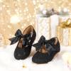 imageGINFIVE Toddler Girls Dress Shoes Mary Janes Ballerina Flats for Girls Shoes ToddlerGg14black