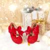imageGINFIVE Toddler Girls Dress Shoes Mary Janes Ballerina Flats for Girls Shoes ToddlerGg14red