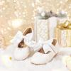 imageGINFIVE Toddler Girls Dress Shoes Mary Janes Ballerina Flats for Girls Shoes ToddlerGg14white