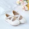 imageGINFIVE Toddler Girls Dress Shoes Mary Janes Ballerina Flats for Girls Shoes ToddlerGn22apricot