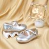 imageGINFIVE Toddler Girls Dress Shoes Mary Janes Ballerina Flats for Girls Shoes ToddlerGn22silver