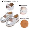 imageGINFIVE Toddler Girls Dress Shoes Mary Janes Ballerina Flats for Girls Shoes ToddlerGn22silver