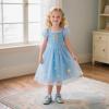imageGINFIVE Toddler Girls Dress Shoes Mary Janes Ballerina Flats for Girls Shoes ToddlerGn26blue