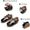 imageGINFIVE Toddler Girls Dress Shoes Mary Janes Ballerina Flats for Girls Shoes ToddlerGn27black