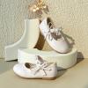 imageGINFIVE Toddler Girls Dress Shoes Mary Janes Ballerina Flats for Girls Shoes ToddlerGn27nude