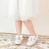 imageGINFIVE Toddler Girls Dress Shoes Mary Janes Ballerina Flats for Girls Shoes ToddlerGn32white