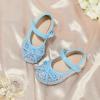 imageGINFIVE Toddler Girls Dress Shoes Mary Janes Ballerina Flats for Girls Shoes ToddlerGn33blue
