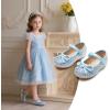 imageGINFIVE Toddler Girls Dress Shoes Mary Janes Ballerina Flats for Girls Shoes ToddlerGn33blue