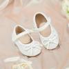imageGINFIVE Toddler Girls Dress Shoes Mary Janes Ballerina Flats for Girls Shoes ToddlerGn33white