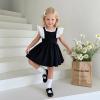 imageGINFIVE Toddler Girls Dress Shoes Mary Janes Ballerina Flats for Girls Shoes ToddlerGn37black