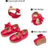 imageGINFIVE Toddler Girls Dress Shoes Mary Janes Ballerina Flats for Girls Shoes ToddlerGn37red