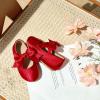 imageGINFIVE Toddler Girls Dress Shoes Mary Janes Ballerina Flats for Girls Shoes ToddlerGn37red