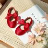 imageGINFIVE Toddler Girls Dress Shoes Mary Janes Ballerina Flats for Girls Shoes ToddlerGn37red