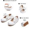 imageGINFIVE Toddler Girls Dress Shoes Mary Janes Ballerina Flats for Girls Shoes ToddlerGn37white