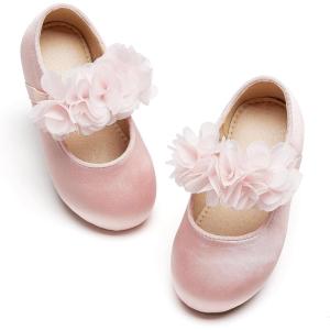 imageGINFIVE Toddler Girls Dress Shoes Little Girls Mary Janes Ballerina Flats Shoes ToddlerGn35  Pink