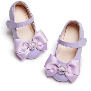 imageGINFIVE Toddler Girls Dress Shoes Mary Janes Ballerina Flats for Girls Shoes ToddlerGf389purple