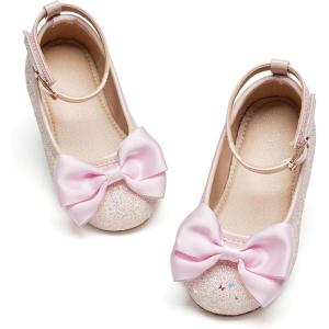 imageGINFIVE Toddler Girls Dress Shoes Mary Janes Ballerina Flats for Girls Shoes ToddlerGg11pink