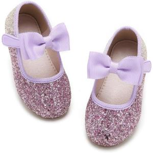 imageGINFIVE Toddler Girls Dress Shoes Mary Janes Ballerina Flats for Girls Shoes ToddlerGn26purple