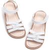 imageGINFIVE Toddler Girls Sandals Little Girls Kids Summer Shoes Toddler SandalsGf367white