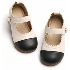 imageGINFIVE Toddler Girls Dress Shoes Little Girls Mary Janes Ballerina Flats Apricot Shoes Toddler 11