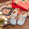 imageGINFIVE Toddler Girls Dress Shoes Little Kids Flats School Mary Janes ShoesGf392blue