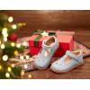 imageGINFIVE Toddler Girls Dress Shoes Little Kids Flats School Mary Janes ShoesGf392blue
