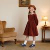 imageGINFIVE Toddler Girls Dress Shoes Little Kids Flats School Mary Janes ShoesGf392navy Blue