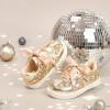 imageGINFIVE Toddler Girls Sneakers Little Girls Slip On Shoes Glitter Sneakers ToddlerGm10gold