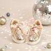 imageGINFIVE Toddler Girls Sneakers Little Girls Slip On Shoes Glitter Sneakers ToddlerGm10gold