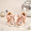 imageGINFIVE Toddler Girls Sneakers Little Girls Slip On Shoes Glitter Sneakers ToddlerGm10rose Gold
