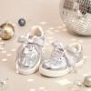 imageGINFIVE Toddler Girls Sneakers Little Girls Slip On Shoes Glitter Sneakers ToddlerGm10silver