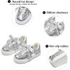 imageGINFIVE Toddler Girls Sneakers Little Girls Slip On Shoes Glitter Sneakers ToddlerGm10silver