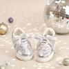 imageGINFIVE Toddler Girls Sneakers Little Girls Slip On Shoes Glitter Sneakers ToddlerGm10silver