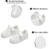 imageGINFIVE Toddler Girls Sneakers Little Girls Slip On Shoes Glitter Sneakers ToddlerGm10white