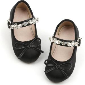 imageGINFIVE Toddler Girls Dress Shoes Little Girls Mary Janes Ballerina Flats Shoes Toddler