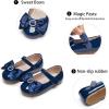 imageGINFIVE Toddler Girls Dress Shoes Mary Janes Ballerina Flats for Girls Shoes ToddlerGf389navy Blue