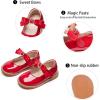 imageGINFIVE Toddler Little Girls Mary Janes Flats Girls Dress Shoes Kids ShoesGg08red