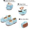 imageGINFIVE Toddler Girls Dress Shoes Little Girls Mary Janes Ballerina Flats Shoes ToddlerGf371blue