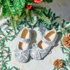imageGINFIVE Toddler Girls Dress Shoes Little Girls Mary Janes Ballerina Flats Shoes ToddlerGf371silver
