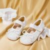 imageGINFIVE Toddler Girls Dress Shoes Little Girls Mary Janes Ballerina Flats Shoes ToddlerGf371white