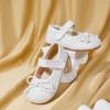 imageGINFIVE Toddler Girls Dress Shoes Little Girls Mary Janes Ballerina Flats Shoes ToddlerGf371white