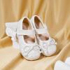 imageGINFIVE Toddler Girls Dress Shoes Little Girls Mary Janes Ballerina Flats Shoes ToddlerGf371white