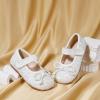 imageGINFIVE Toddler Girls Dress Shoes Little Girls Mary Janes Ballerina Flats Shoes ToddlerGf371white