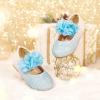 imageGINFIVE Toddler Girls Dress Shoes Little Girls Mary Janes Ballerina Flats Shoes ToddlerGg17blue