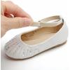 imageGINFIVE Toddler Girls Dress Shoes Little Girls Mary Janes Ballerina Flats Shoes ToddlerGh21  White
